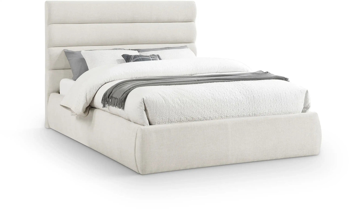 Adam - Linen Fabric Bed With 52 Headboard