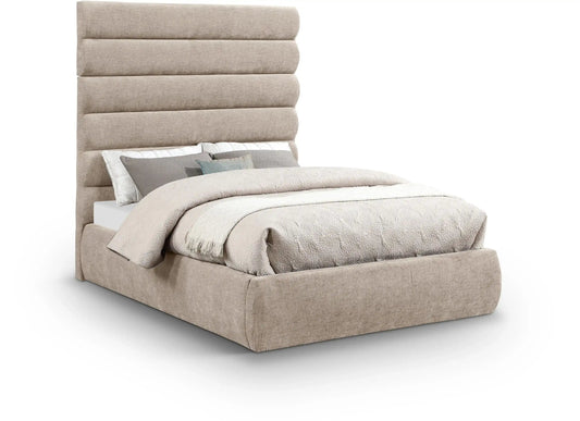 Adam - Chenille Fabric Bed With 70.5 Headboard