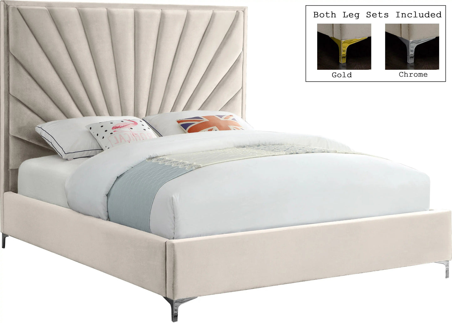 Eclipse - Bed, Queen, Beige