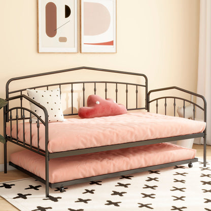Fox - Daybed With Twin Trundle, Black