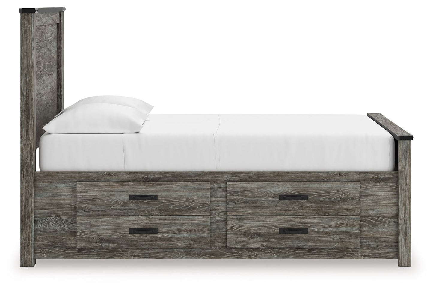 Frandern - Panel Bed, Full, Gray