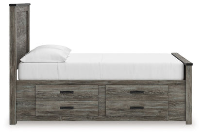 Frandern - Panel Bed, Full, Gray