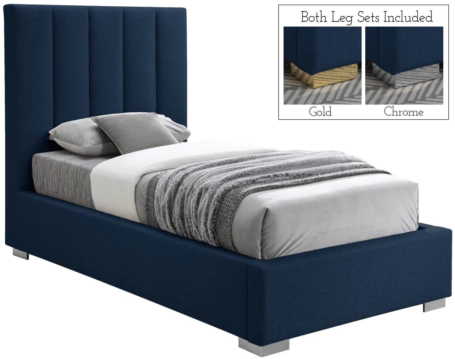 Pierce - Bed, Twin, Blue