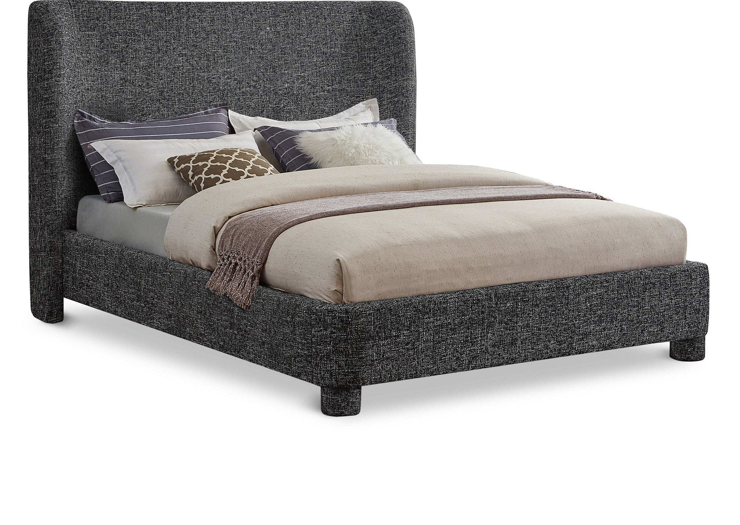Penny - Polyester Fabric Bed, Full, Beige