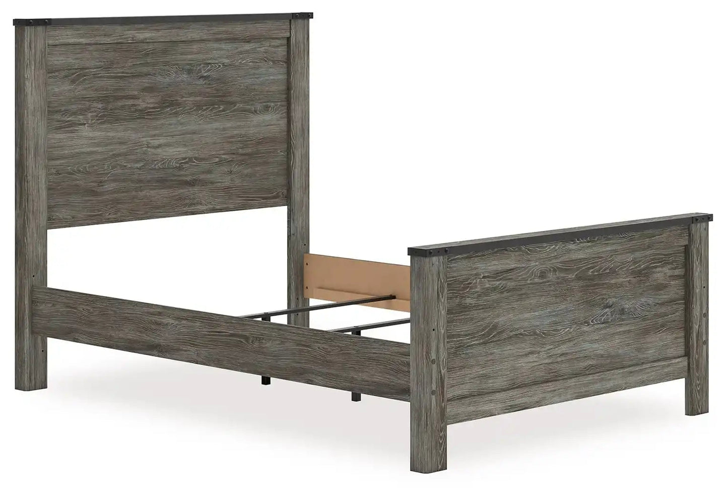 Frandern - Panel Bed, Full, Gray