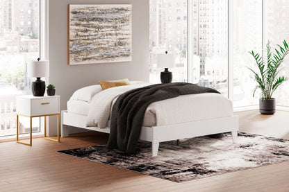 Socalle - Platform Bed, Twin, White
