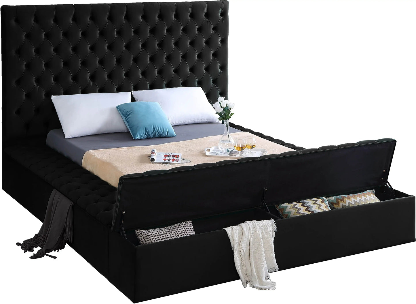 Bliss - Bed, Queen, Dark Gray