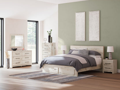 Lawroy - Panel Bed With Storage, Queen, Beige
