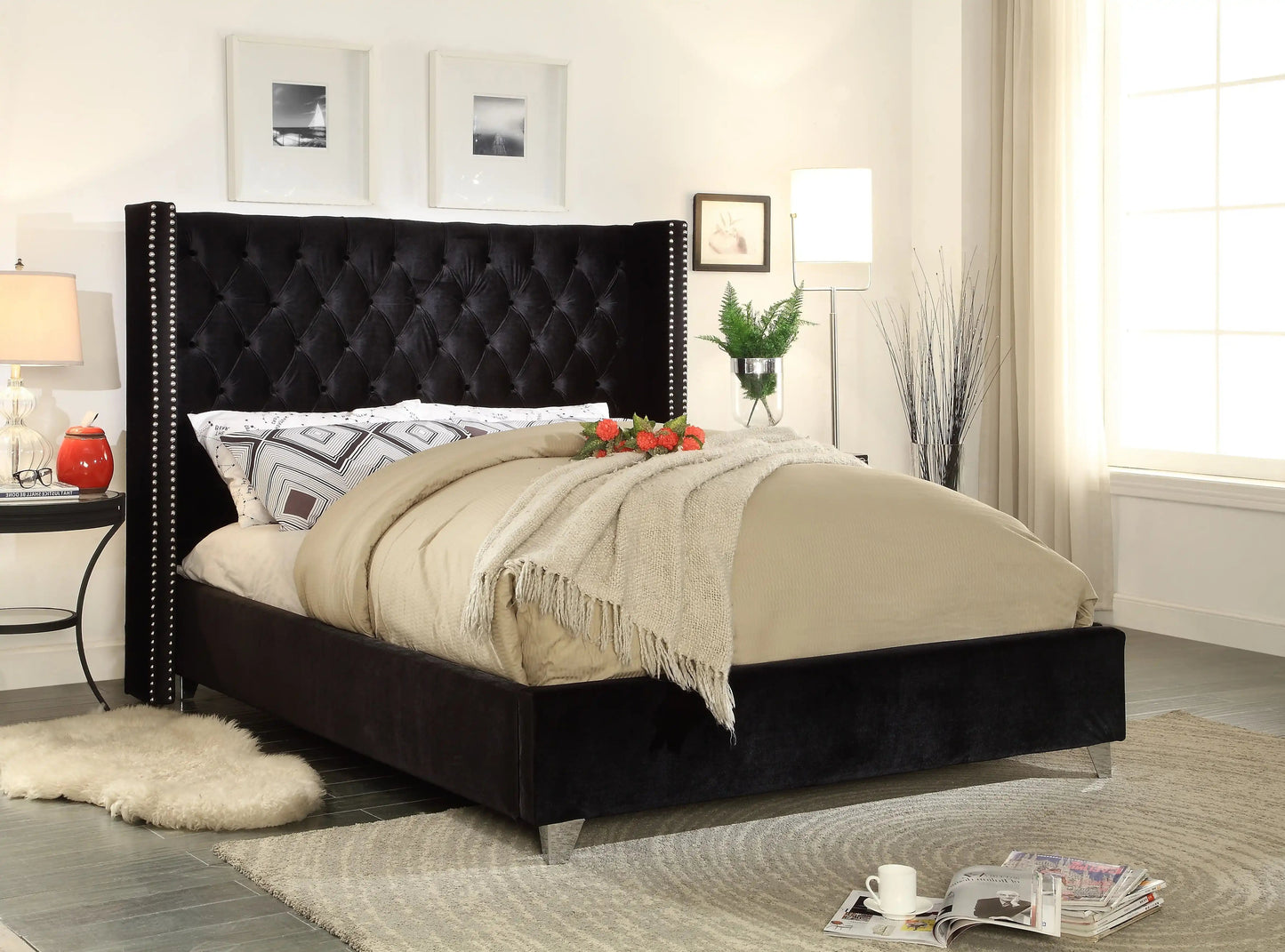 Aiden - Bed, King, Beige