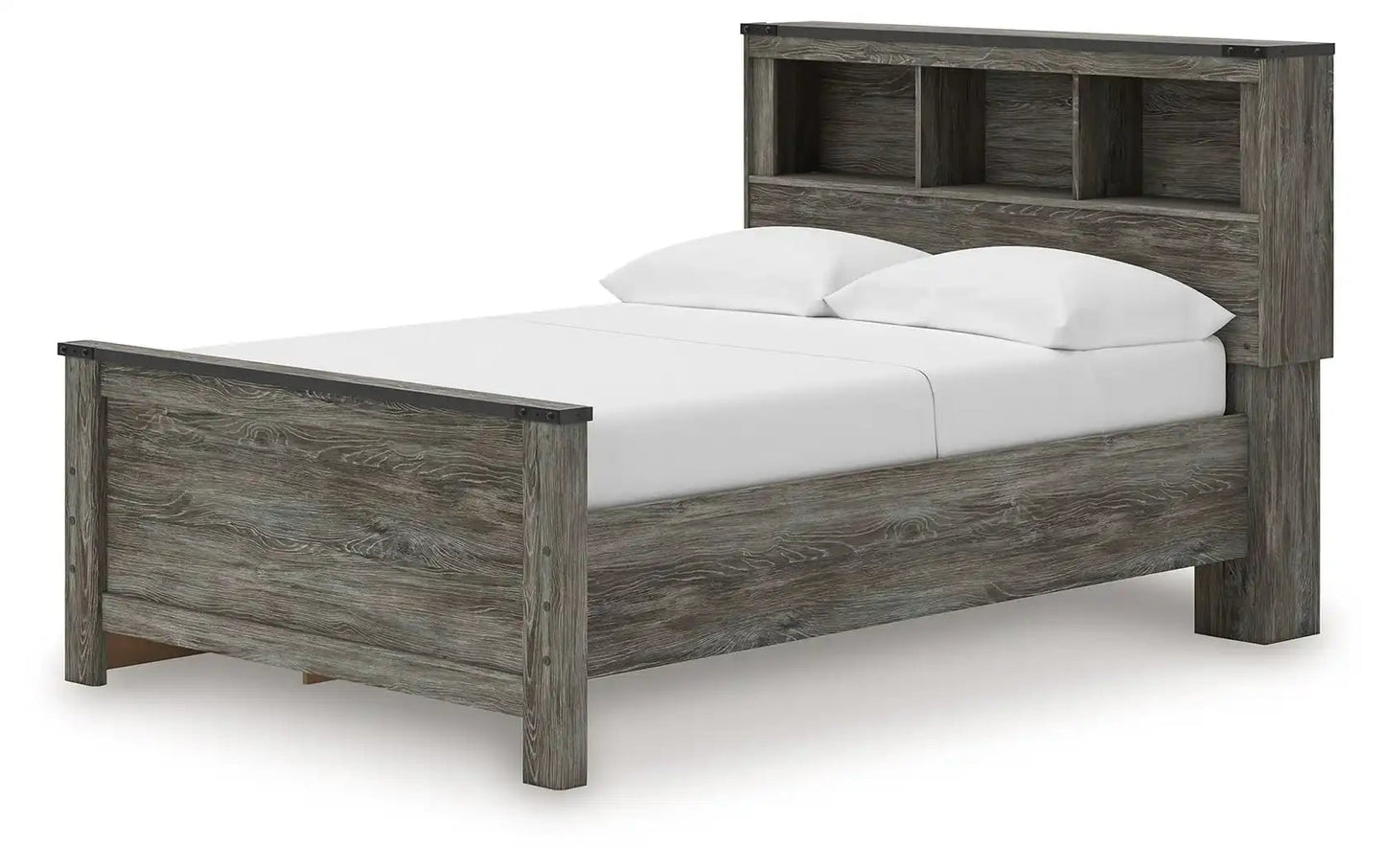 Frandern - Bookcase Panel Bed, Full, Gray