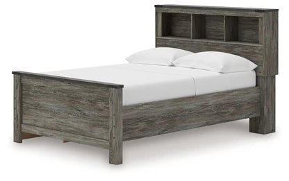 Frandern - Bookcase Panel Bed, Full, Gray