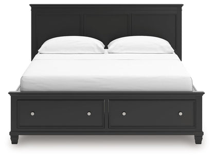 Lanolee - Panel Bed, Queen, Black