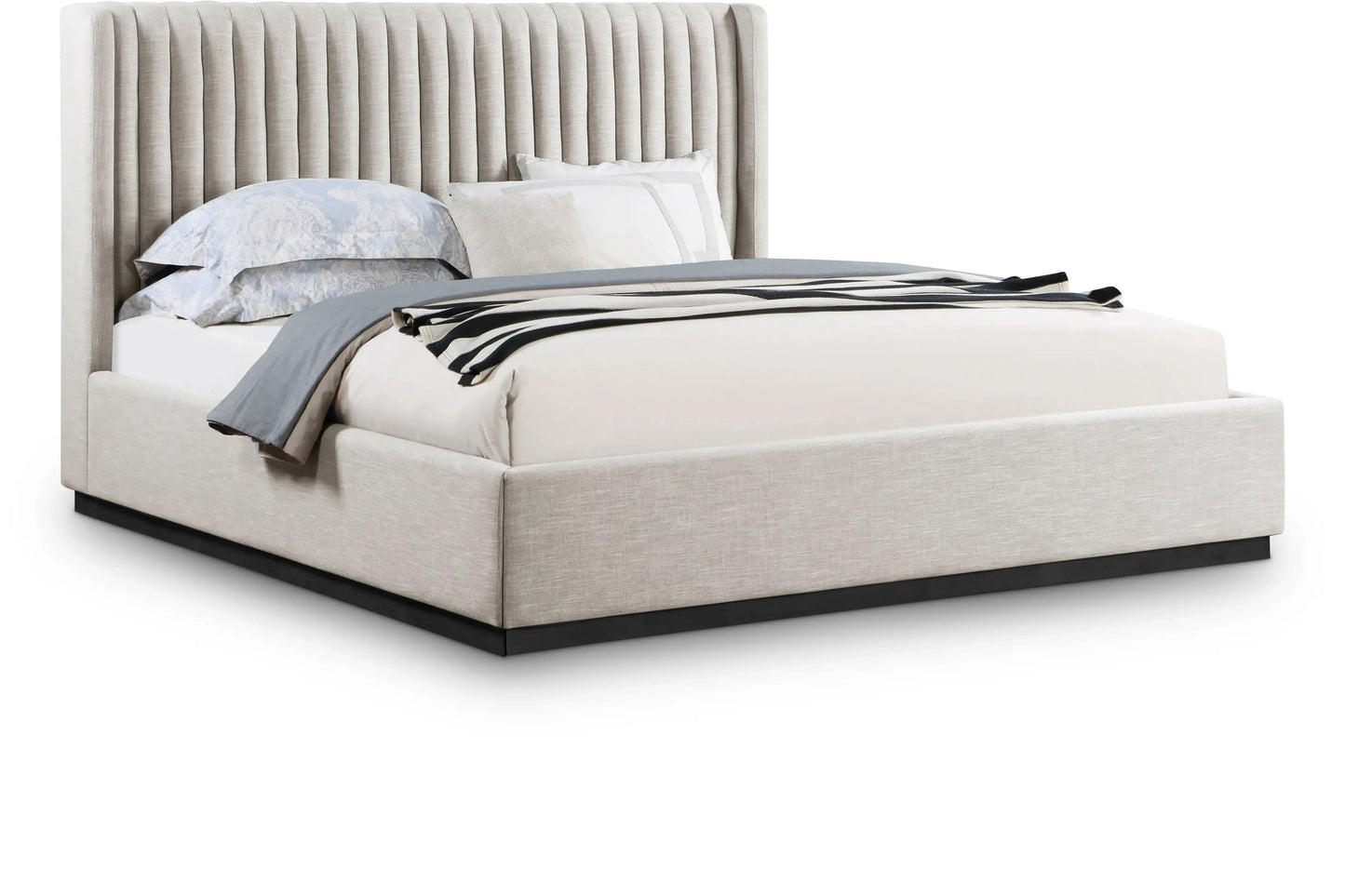Logan - Bed, Full, Beige