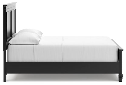 Lanolee - Panel Bed, Queen, Black