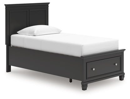 Lanolee - Panel Bed, Queen, Black