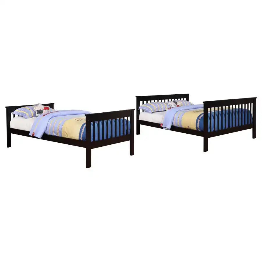 Chapman - Wood Bunk Bed, Twin over Full, Black