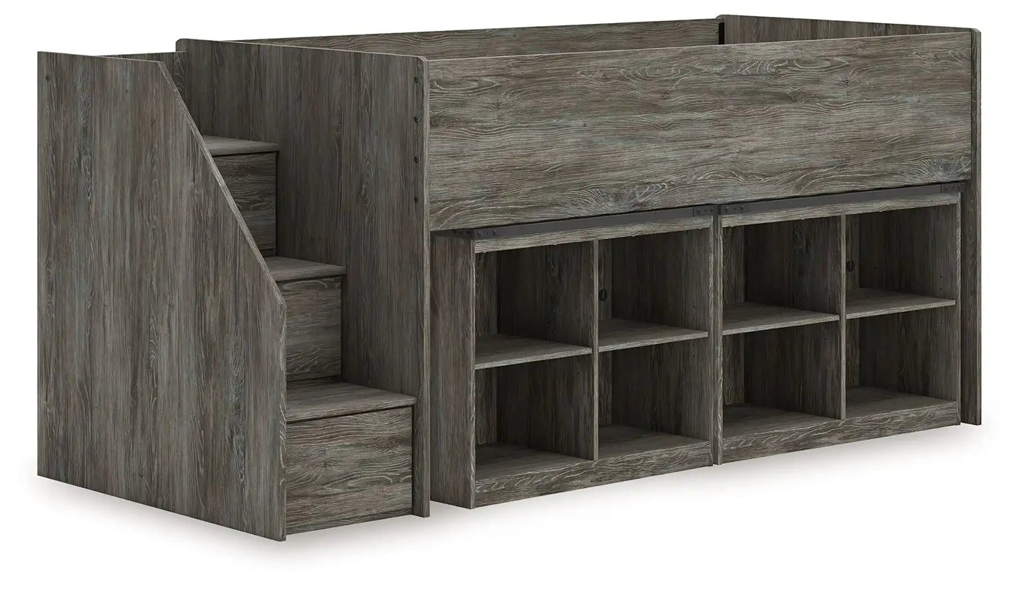 Frandern - Loft Bed, Twin, Gray
