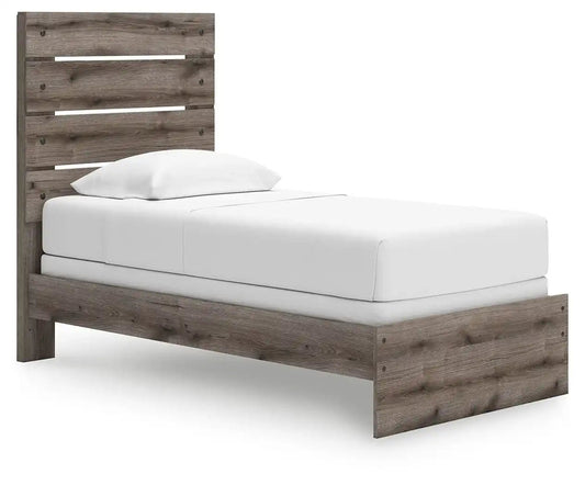 Graystorm - Panel Bed, Twin, Dark Gray