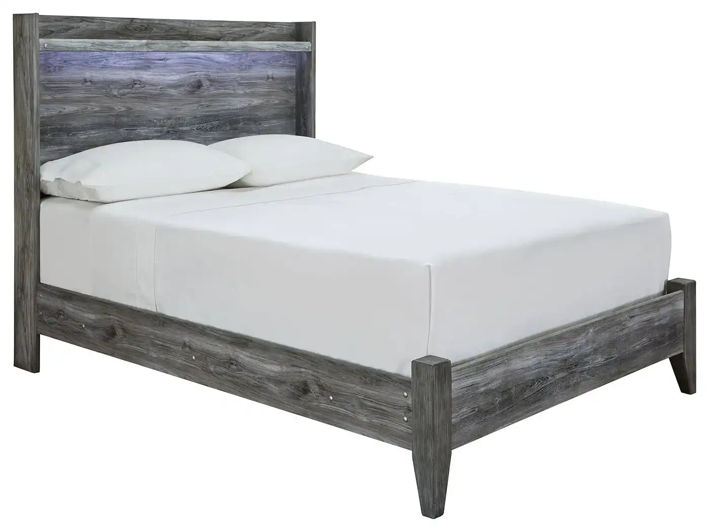 Baystorm - Panel Bed, Twin, Gray