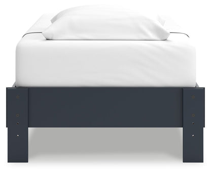 Simmenfort - Platform Bed, Twin, Blue