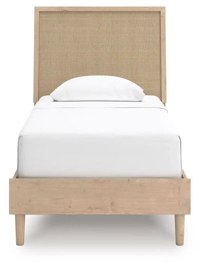 Cielden - Panel Bed, Full, Beige