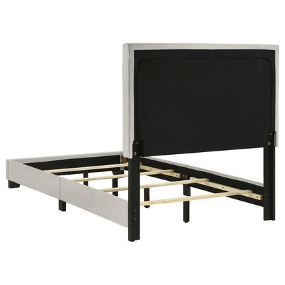 Dorian - Upholstered Panel Bed, Full, Black