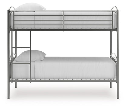 Lanceburg - Twin/Twin Bunk Bed With Ladder - Gray