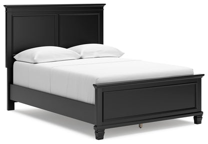 Lanolee - Panel Bed, Queen, Black