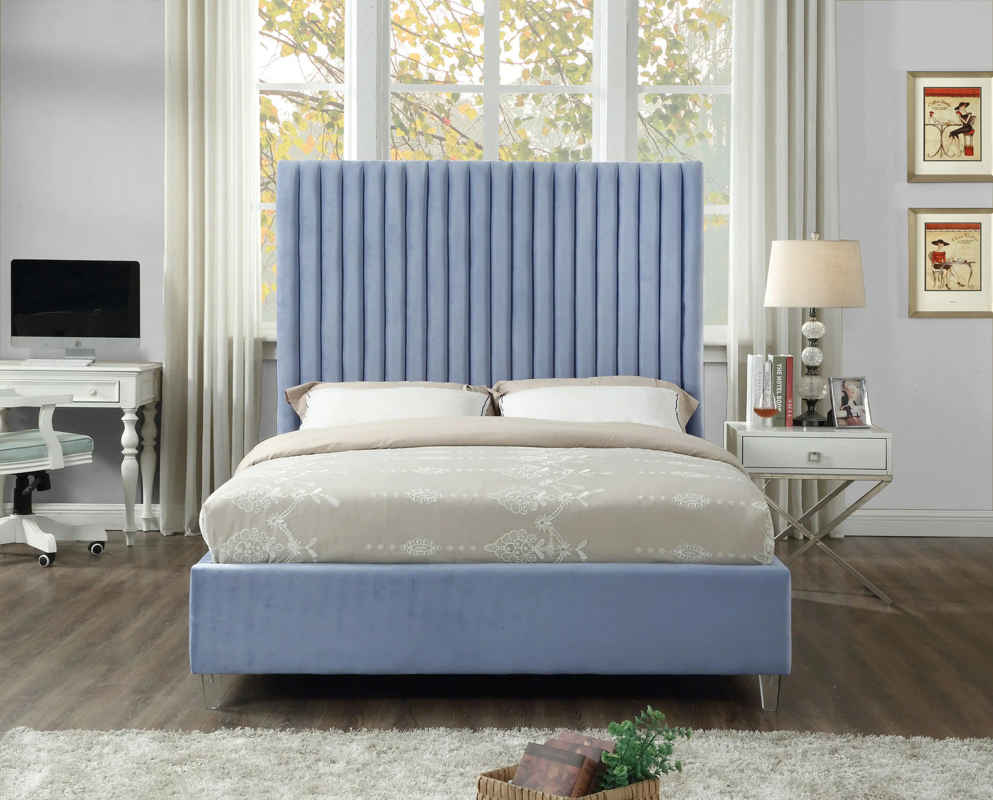 Candace - Bed, Full, Beige