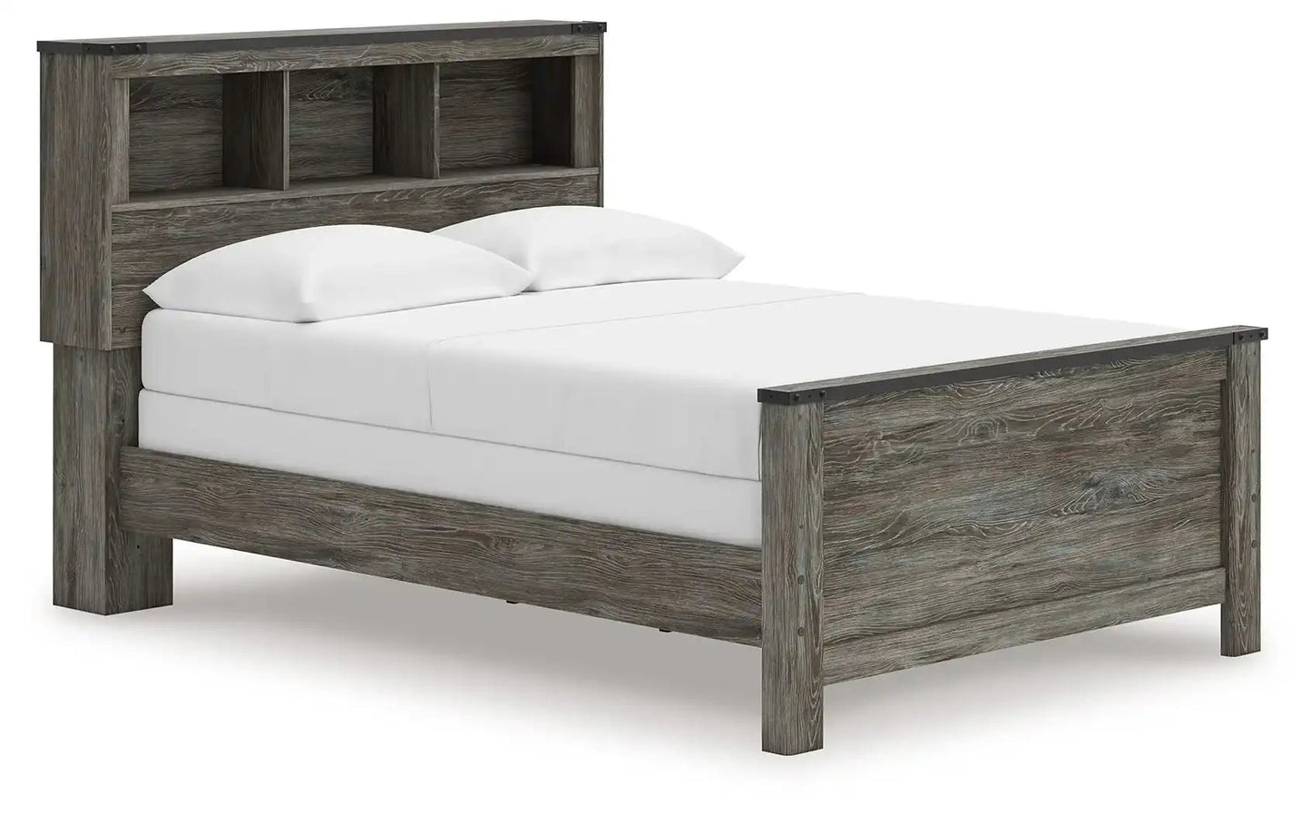 Frandern - Bookcase Panel Bed, Full, Gray