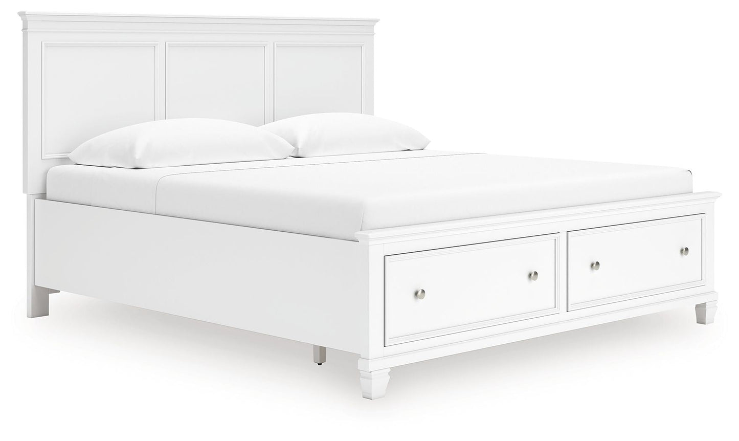 Fortman - Panel Bed, Full, White