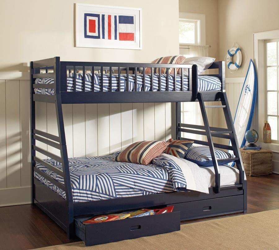 Ashton - 2-Drawer Wood Bunk Bed, White