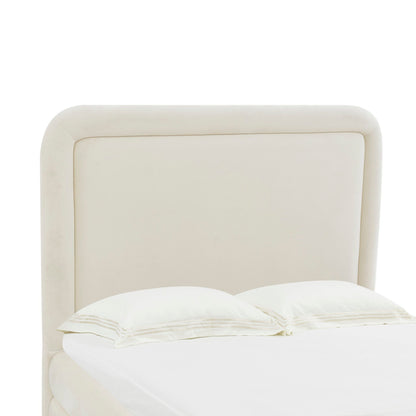 Briella - Velvet Bed, Full, Light Blue