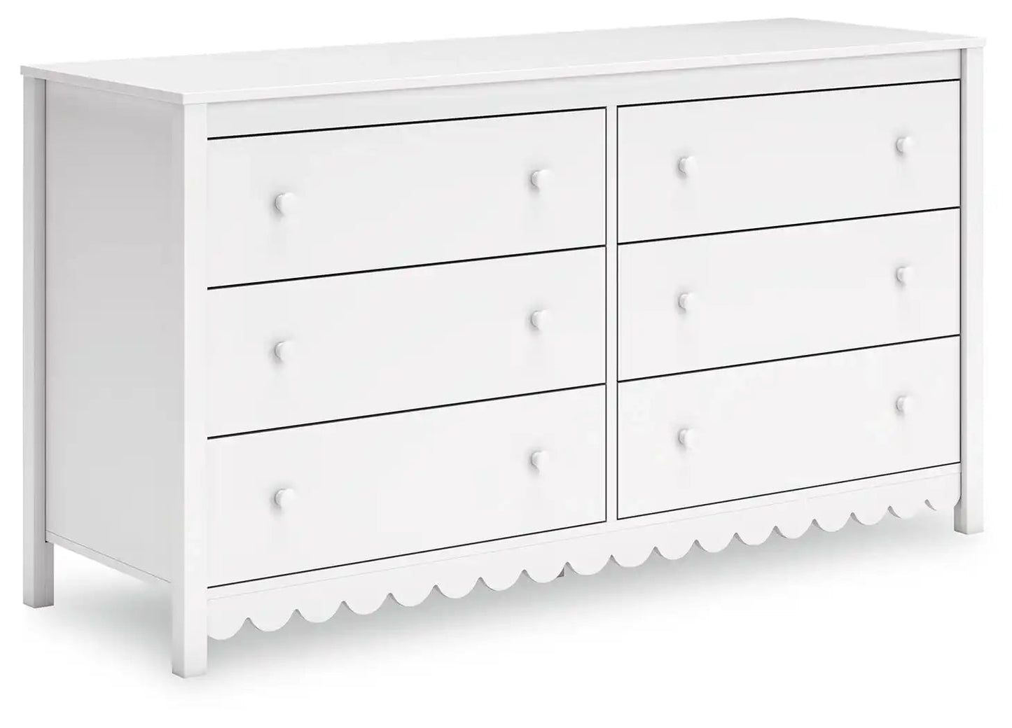 Hallityn - Six Drawer Dresser - White
