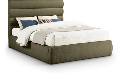 Adam - Boucle Fabric Bed With 52 Headboard