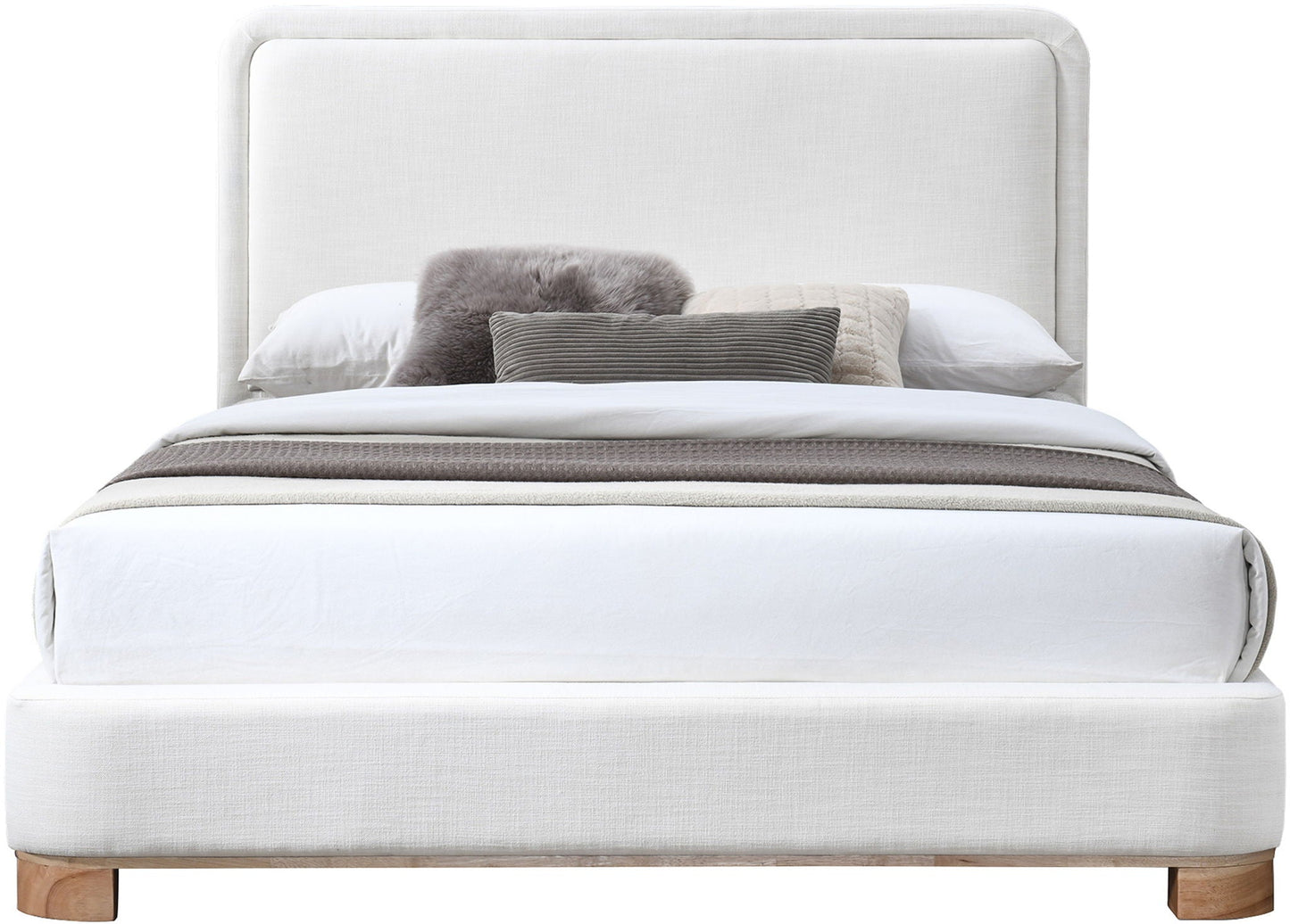 Nolita - Bed With Natural Base, Full, White