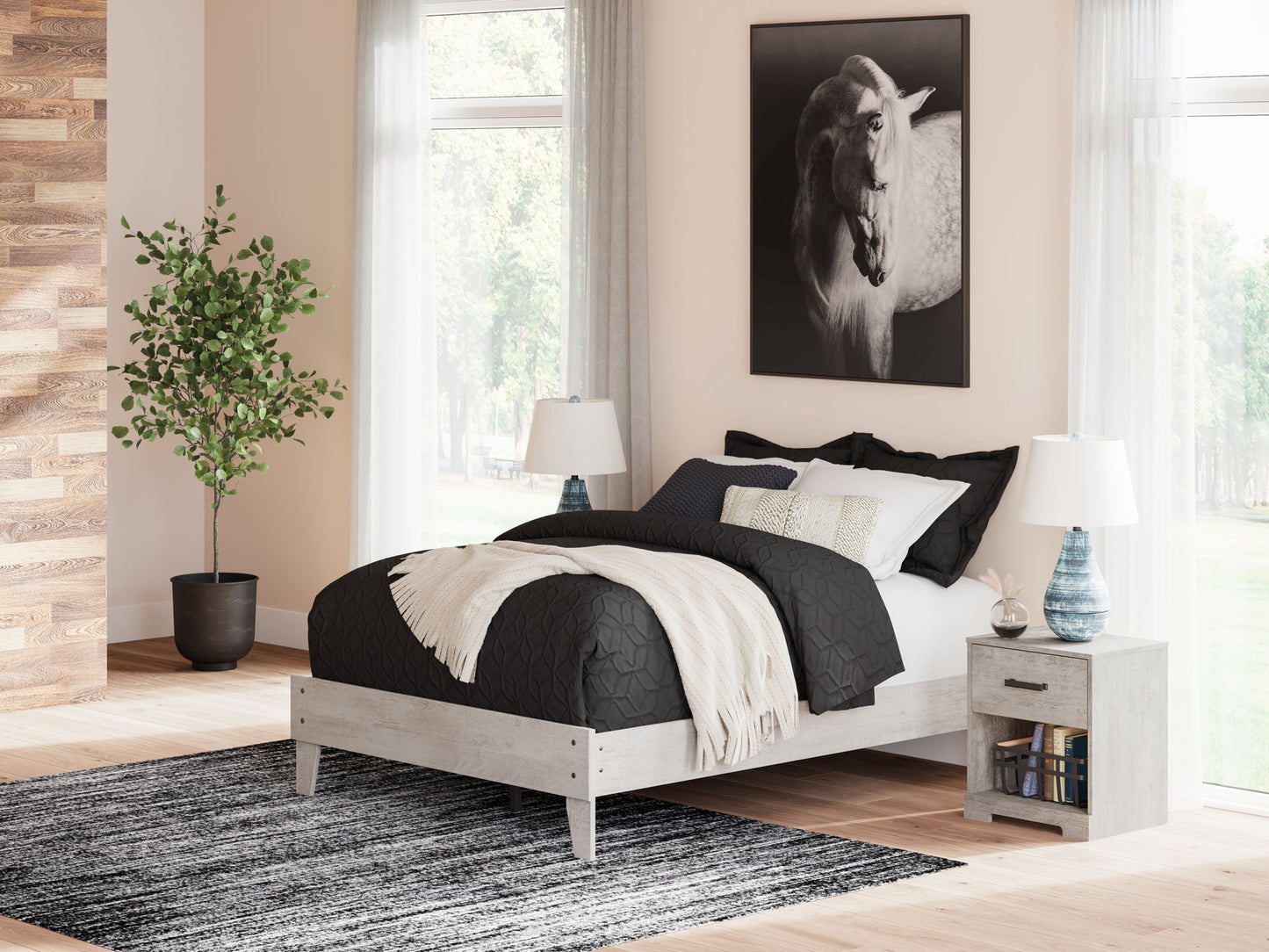 Shawburn - Platform Bed Set, Gray