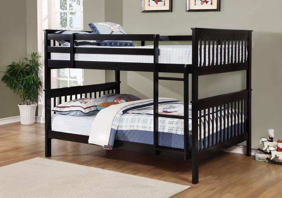 Chapman - Wood Bunk Bed, Twin over Full, Black