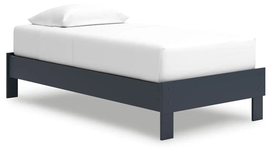 Simmenfort - Platform Bed, Twin, Blue
