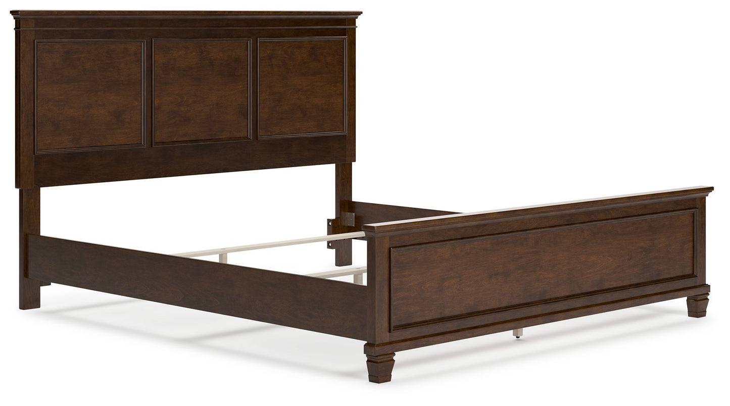 Danabrin - Panel Bed, Twin, Dark Brown