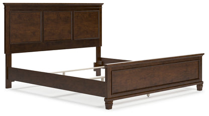 Danabrin - Panel Bed, Twin, Dark Brown