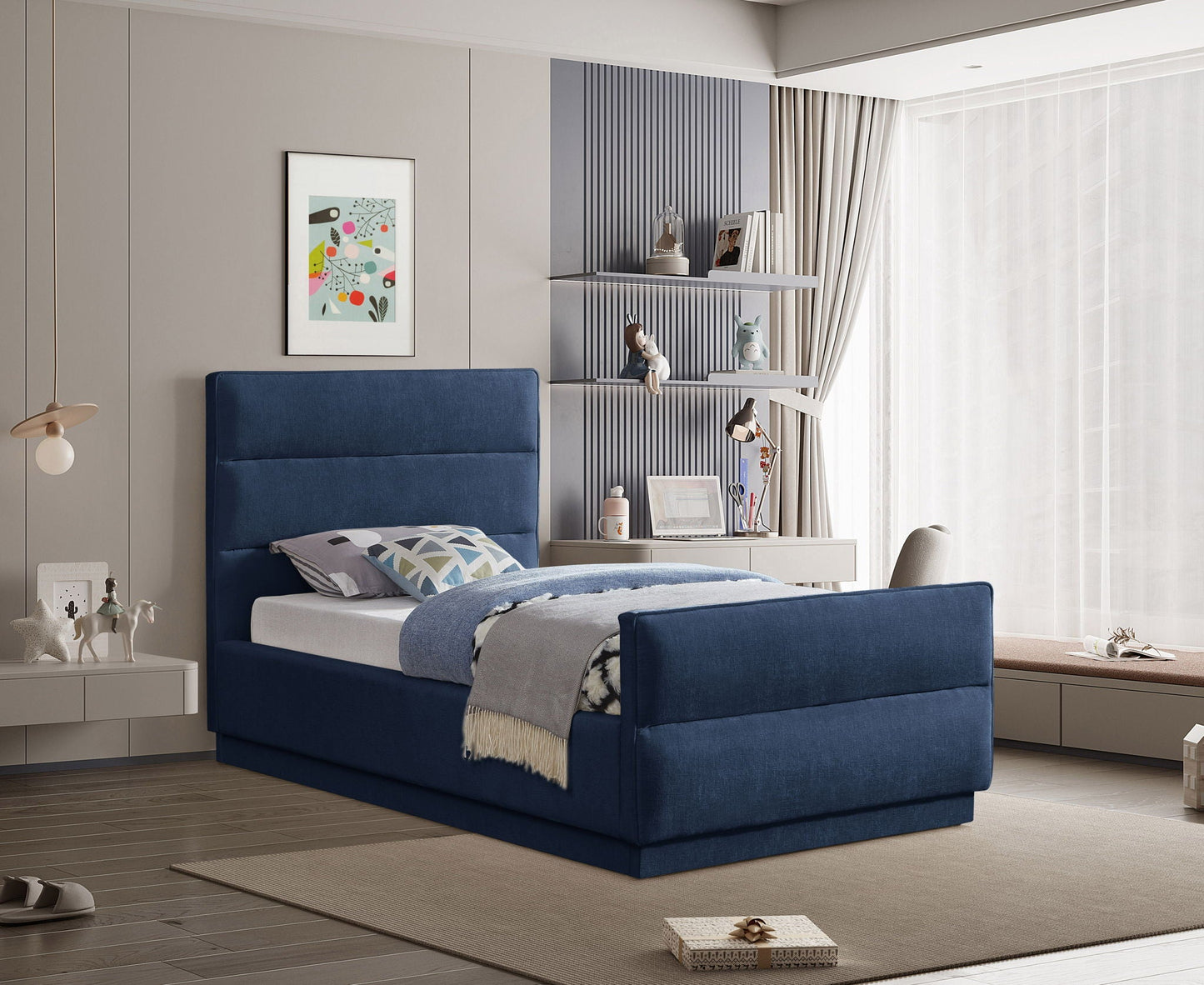 Paxton - Bed, Full, Beige