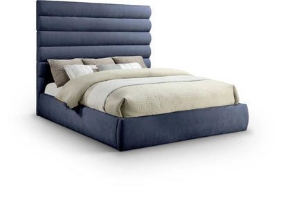 Adam - Chenille Fabric Bed With 70.5 Headboard