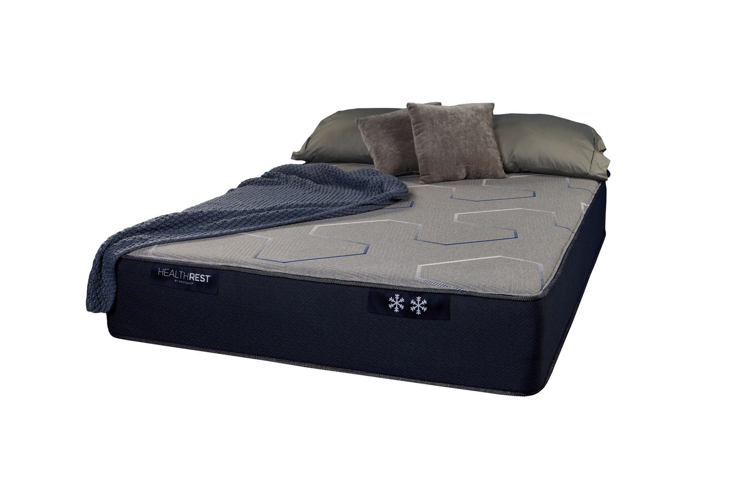 HealthRest - PolarBreeze Super Plush, Twin, Dark Gray