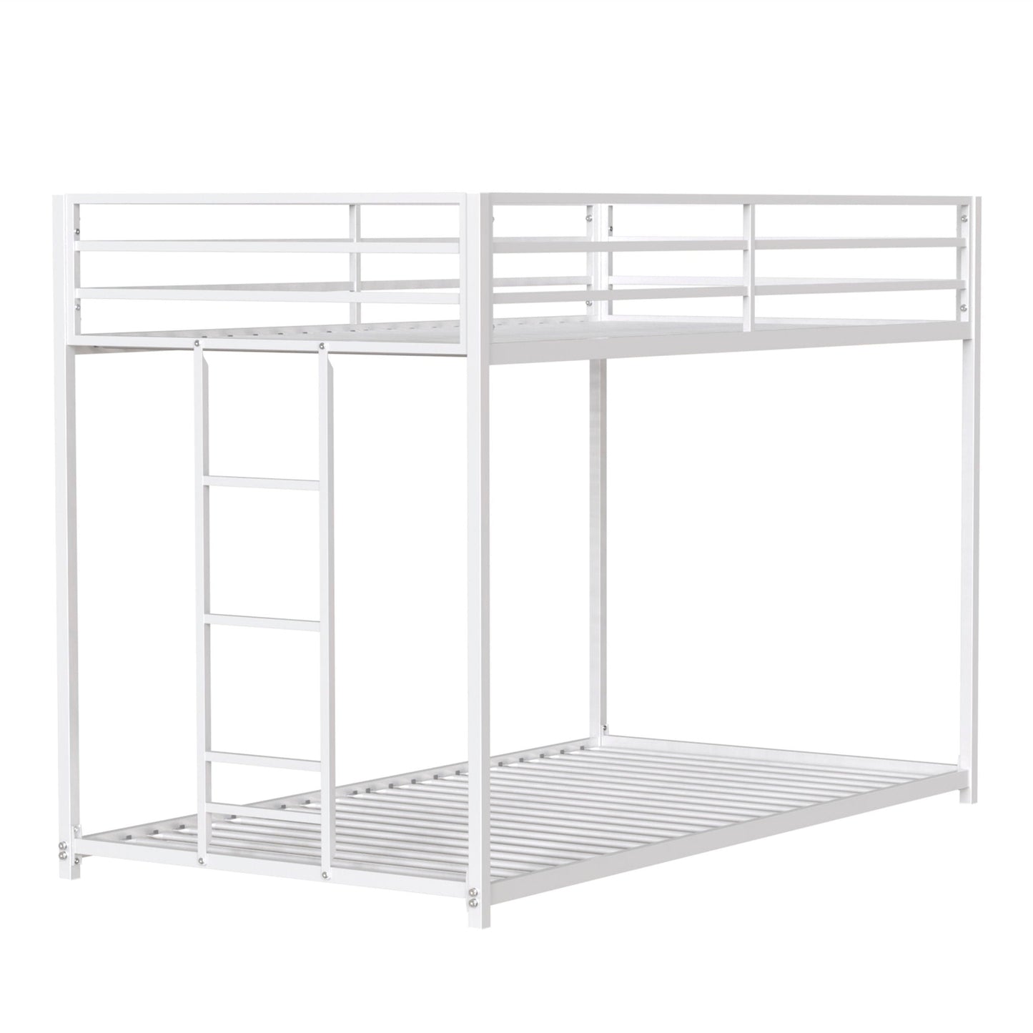 Adam - Metal Bunk Bed, Twin over Full, Black