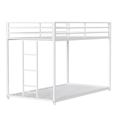 Adam - Metal Bunk Bed, Twin over Full, Black