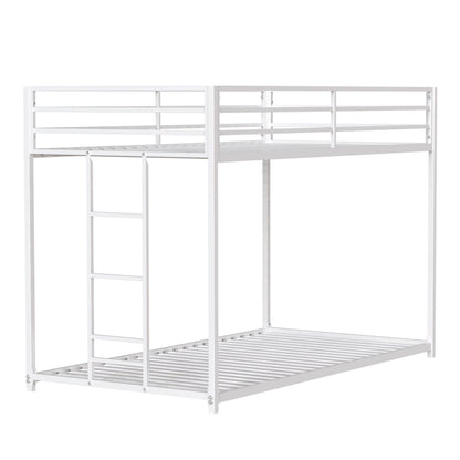 Adam - Metal Bunk Bed, Twin over Full, Black