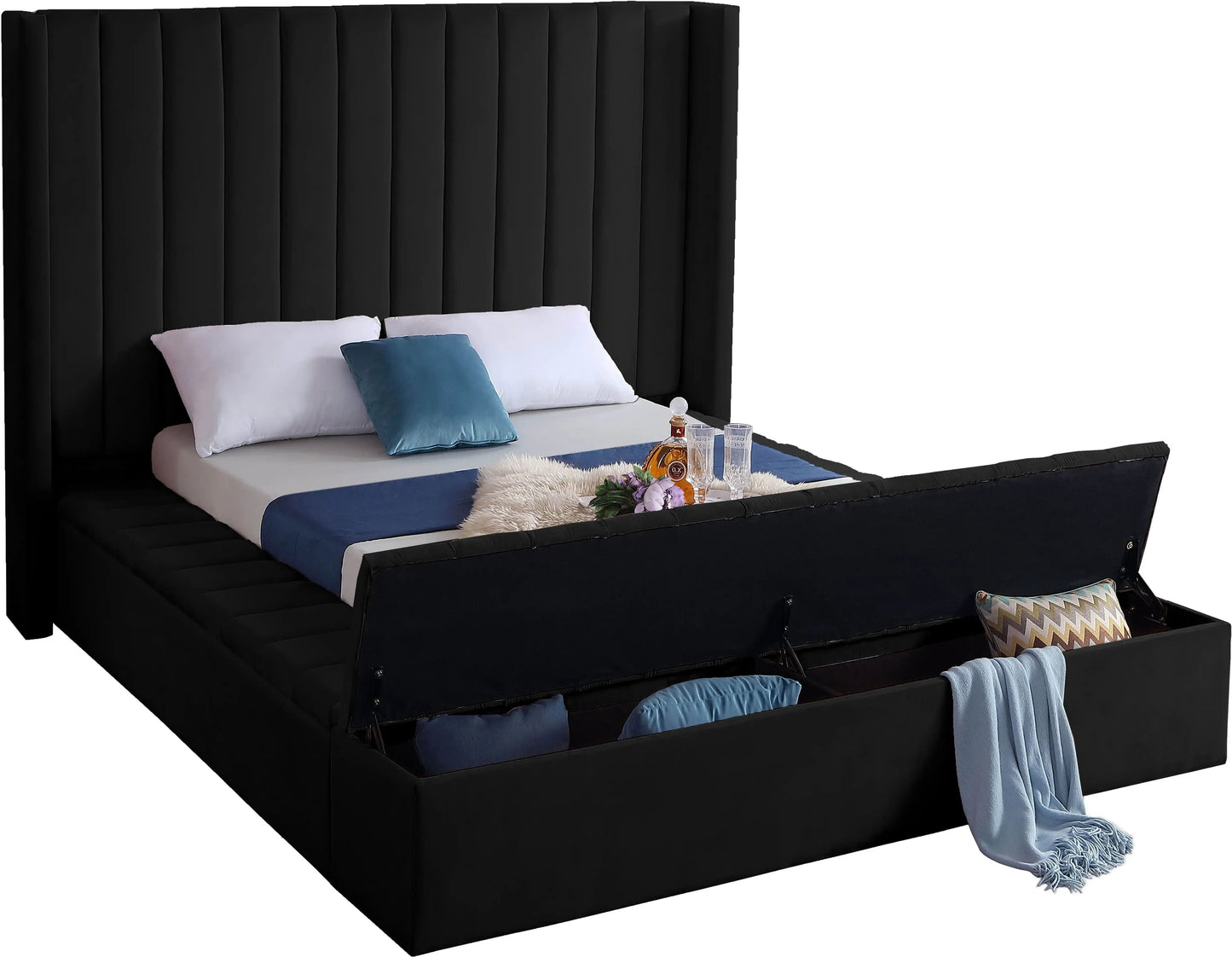 Kiki - Bed, King, Black