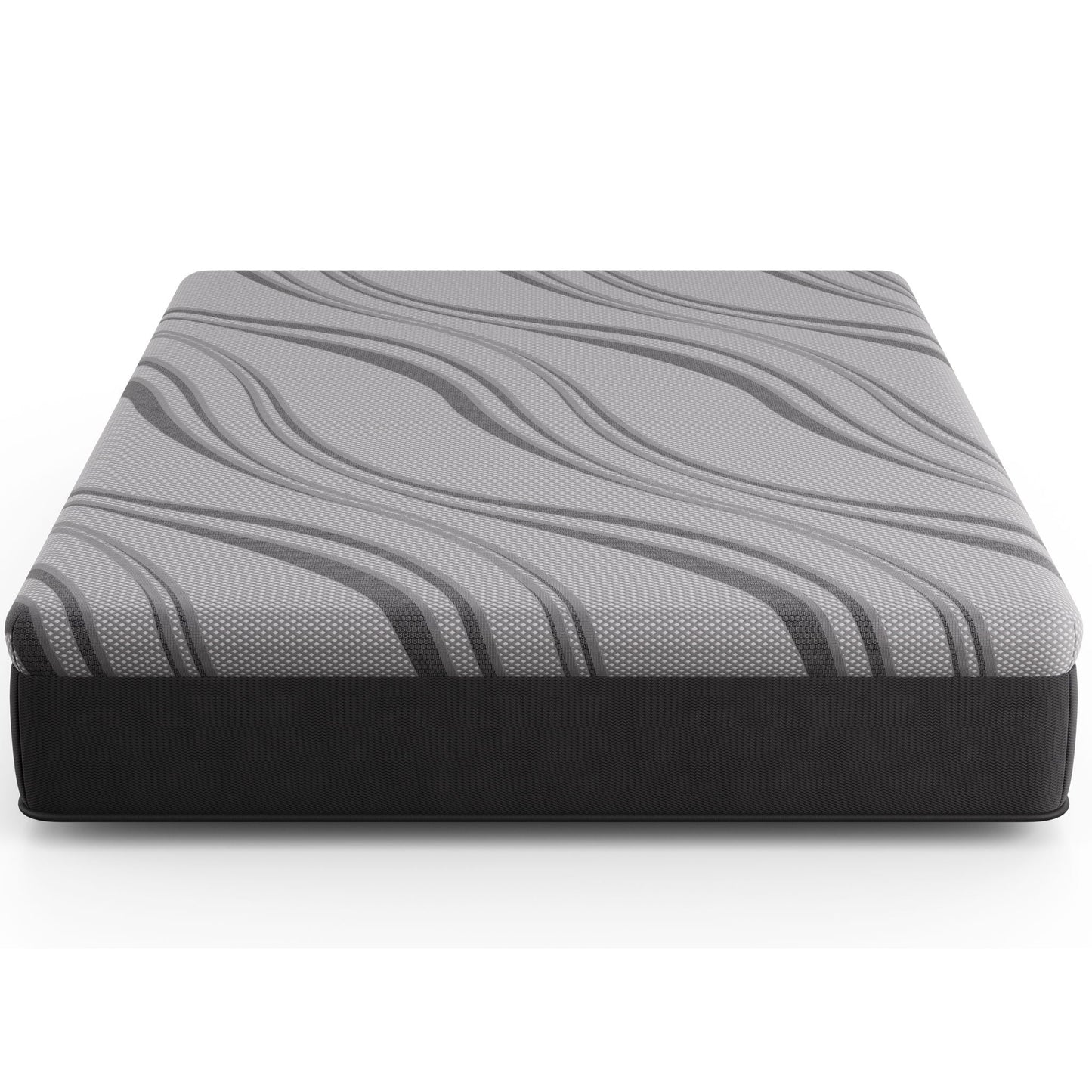 Bib Nl - 12 Pro Gel Hybrid Medium Mattress, Twin Long, Dark Gray