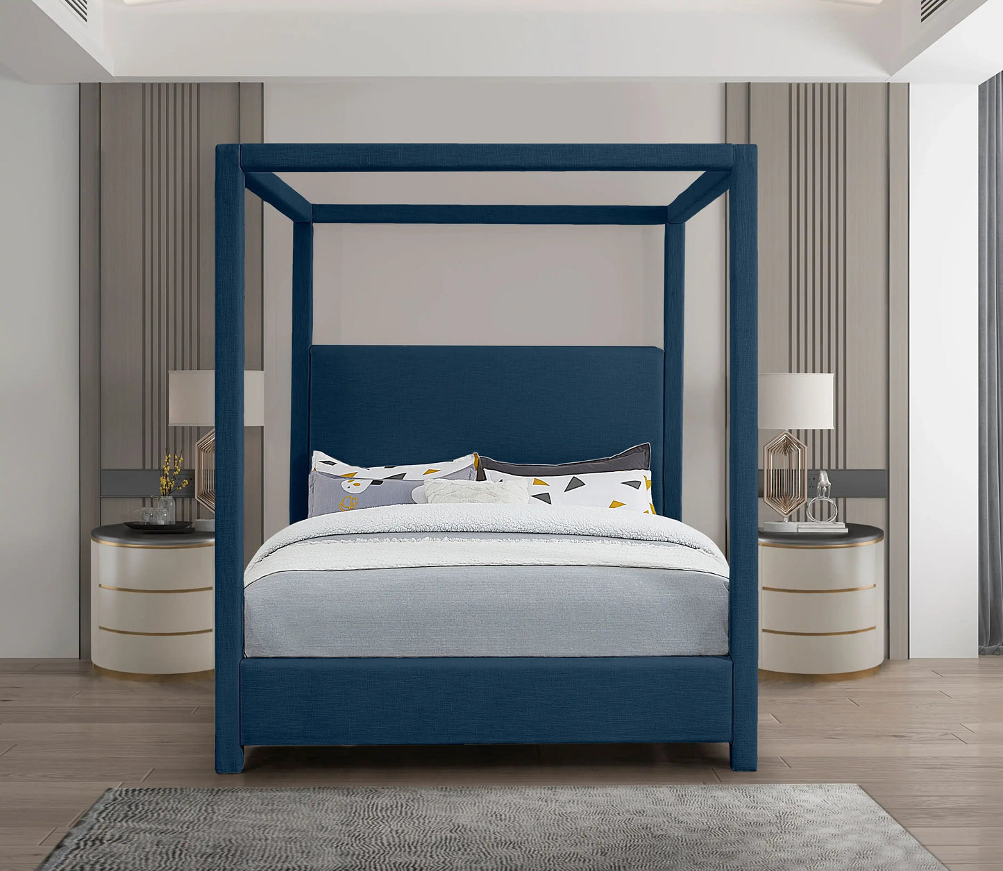 Emerson - Bed, King, Blue